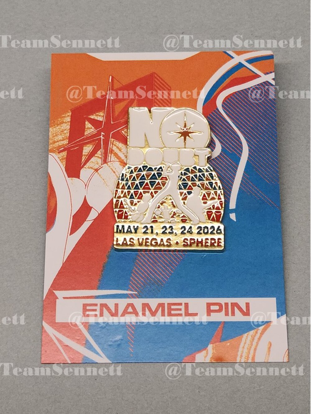No Doubt Week 3 Enamel Pin / May 21, 23 & 24 / Sphere Las Vegas 2026